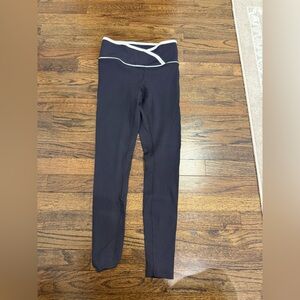 Years of Ours Black Leggings with White Trim
